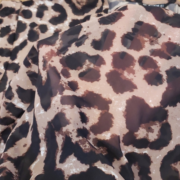 Sheer Leopard Blouse - Picture 8 of 10